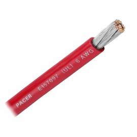 6 AWG X 250 FT rojo cable...
