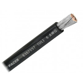 6 AWG X 100 FT negro cable...