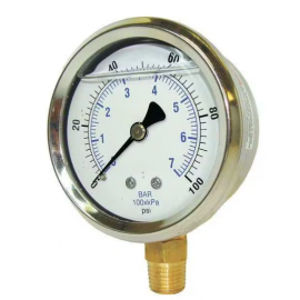 0 a 100 PSI 2" manómetro...